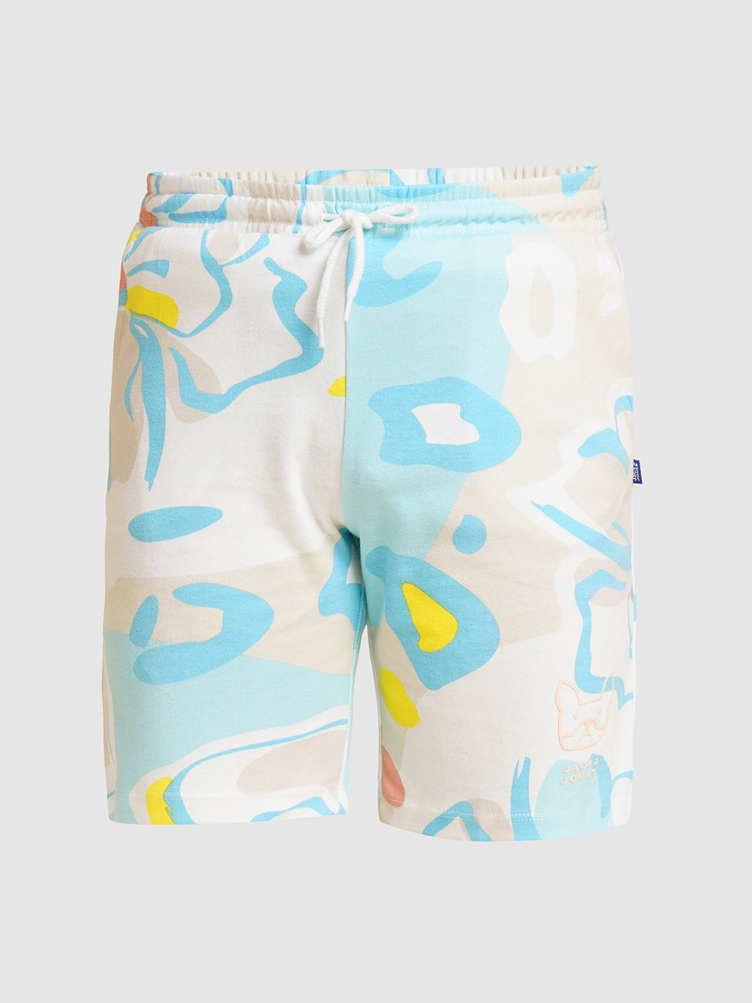 JACK&JONES JUNIOR Boys Blue Printed Co-ord Set Shorts