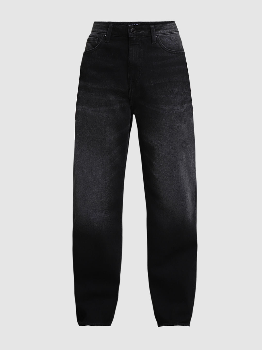 Black High Rise Dario Loose Fit Jeans