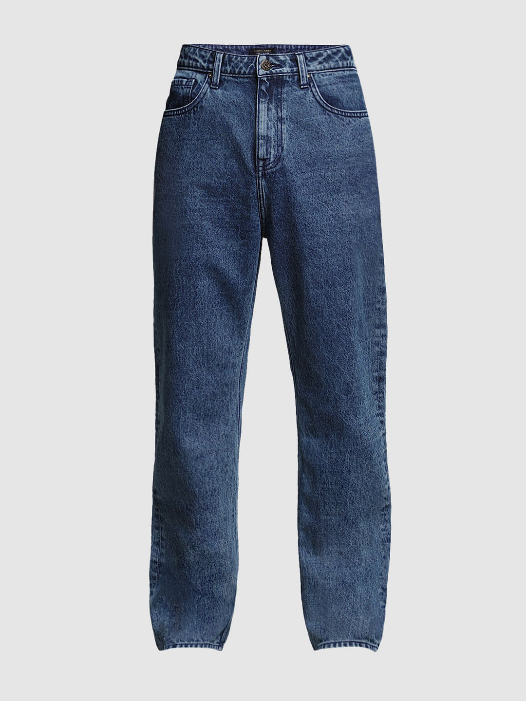 Dark Blue High Rise Dario Loose Fit Jeans