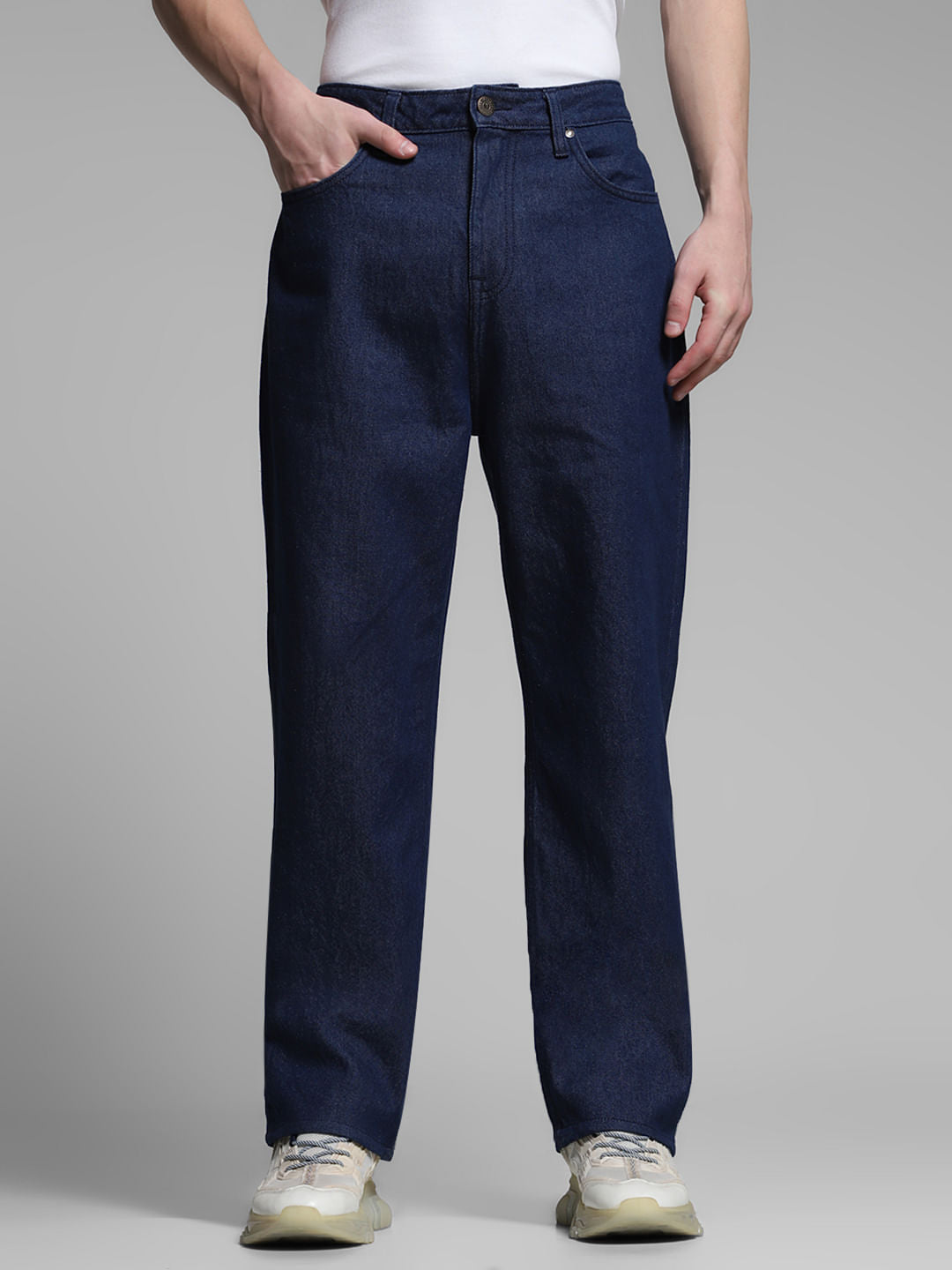 Blue High Rise Dario Loose Fit Jeans - 28/30