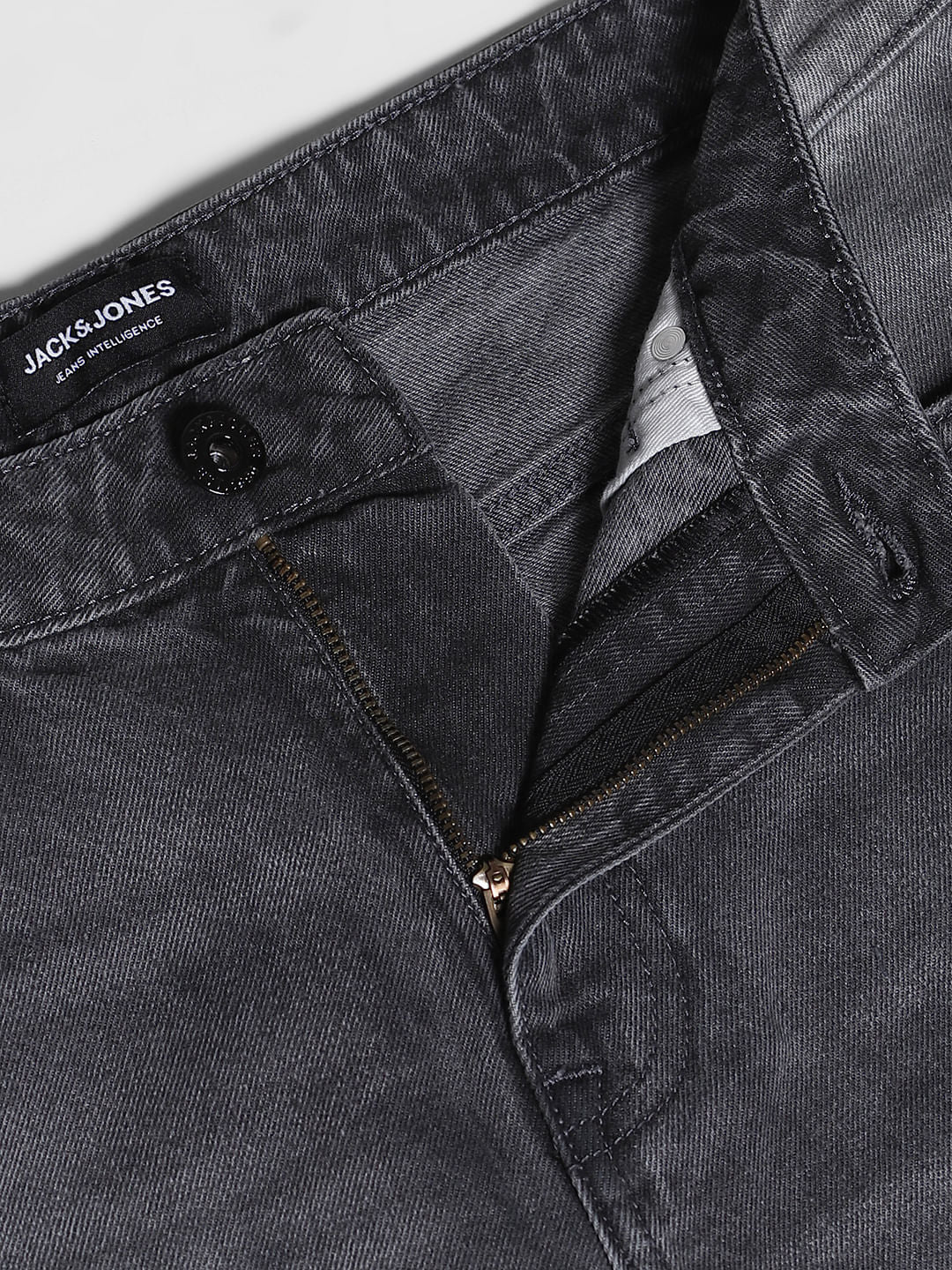 Grey Distressed Dario Loose Fit Jeans