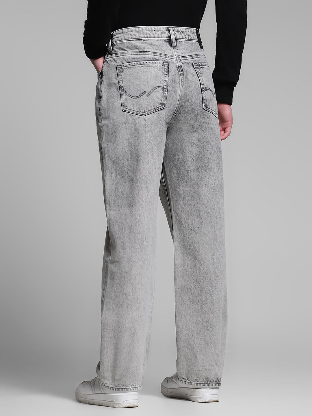Light Grey High Rise Dario Loose Fit Jeans