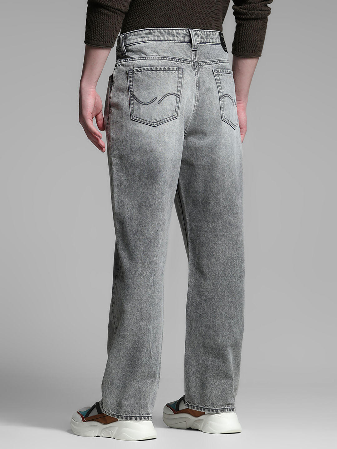 Light Grey High Rise Dario Loose Fit Jeans