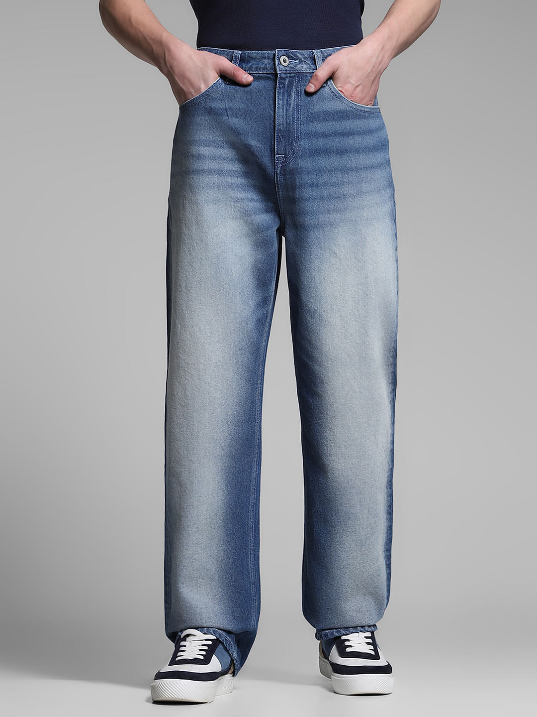 Light Blue High Rise Dario Loose Fit Jeans - 32/30