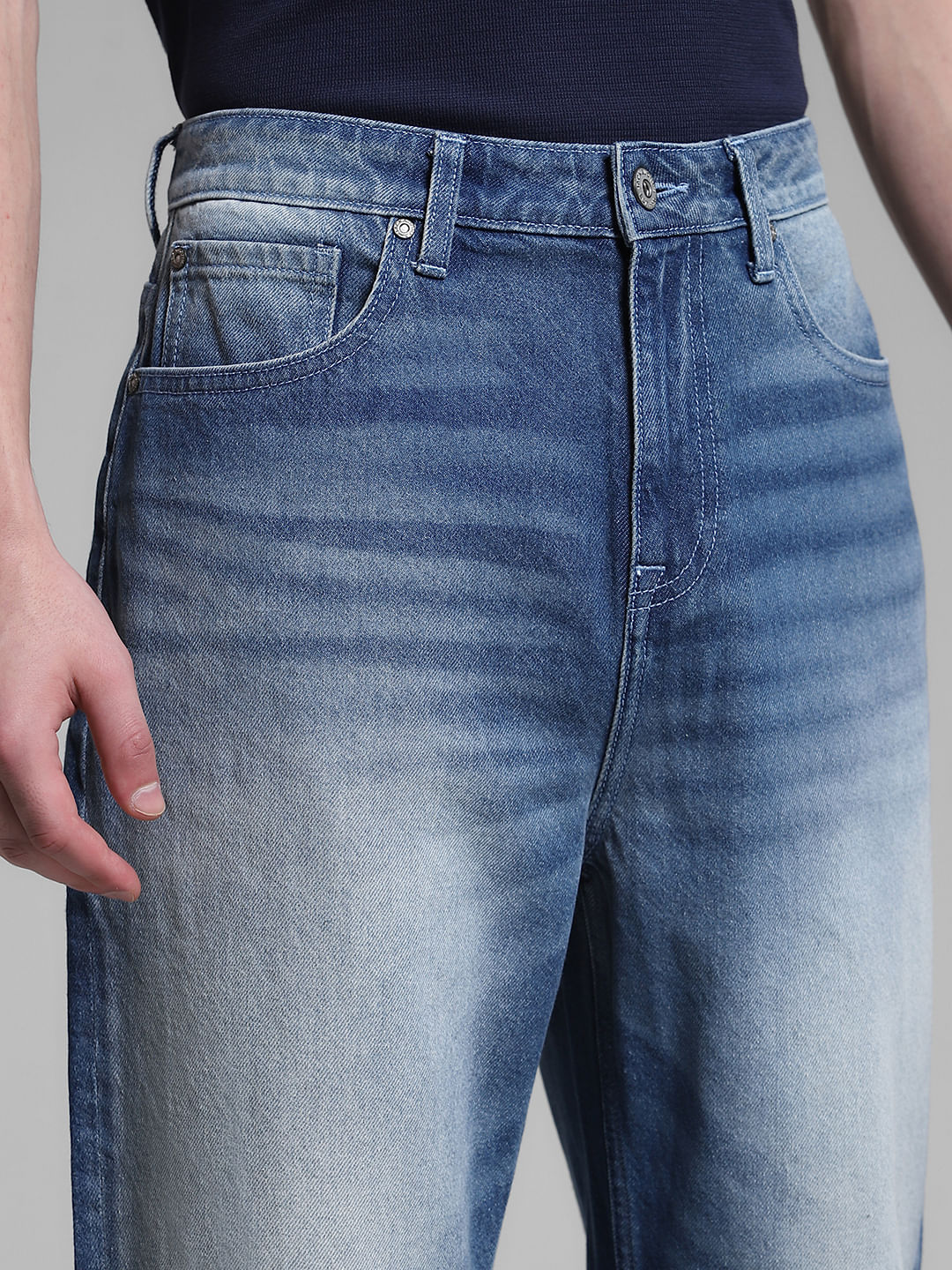 Light Blue High Rise Dario Loose Fit Jeans