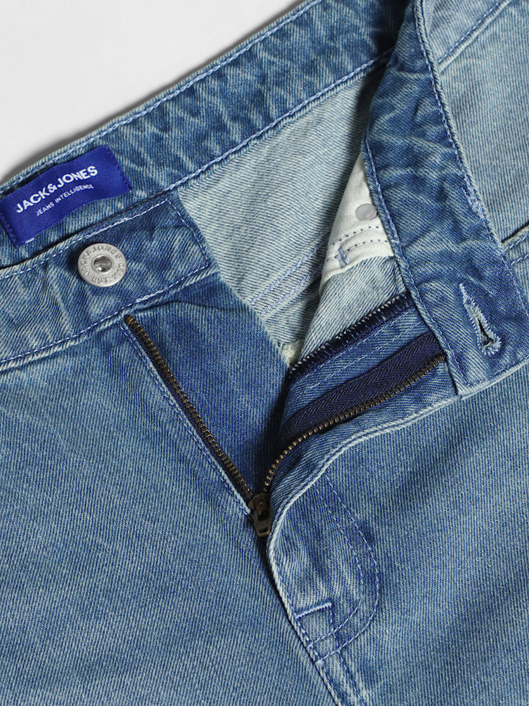 Light Blue Distressed Dario Loose Fit Jeans