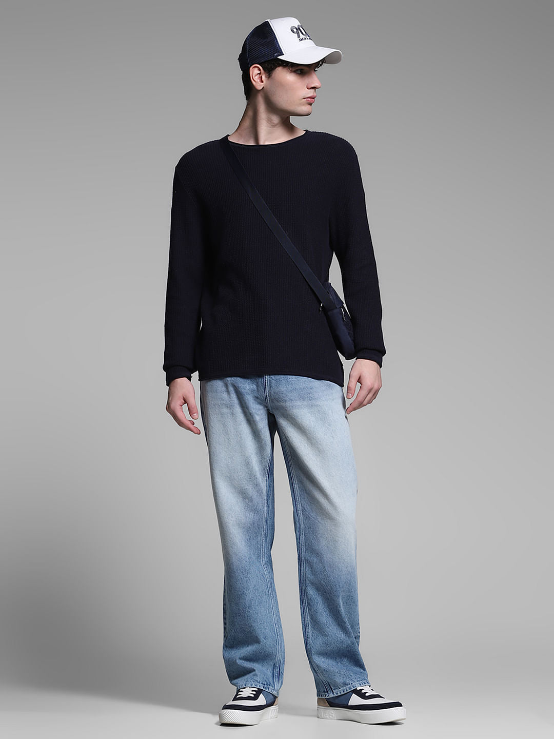 Light Blue Washed Dario Loose Fit Jeans