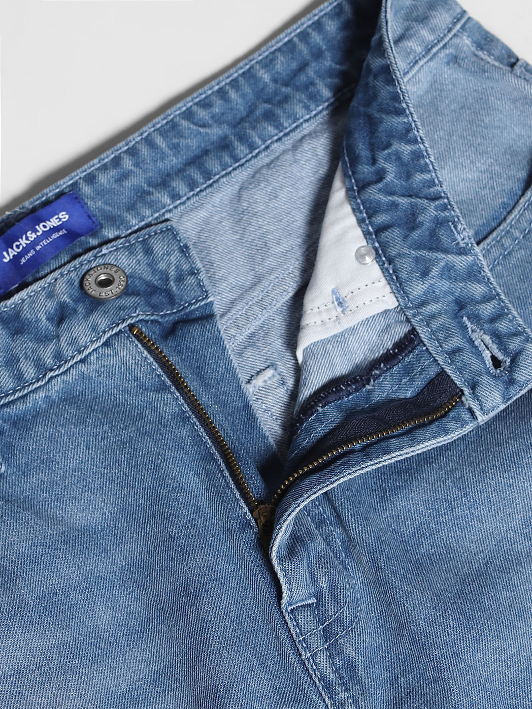 Light Blue Heavily Distressed Dario Loose Fit Jeans