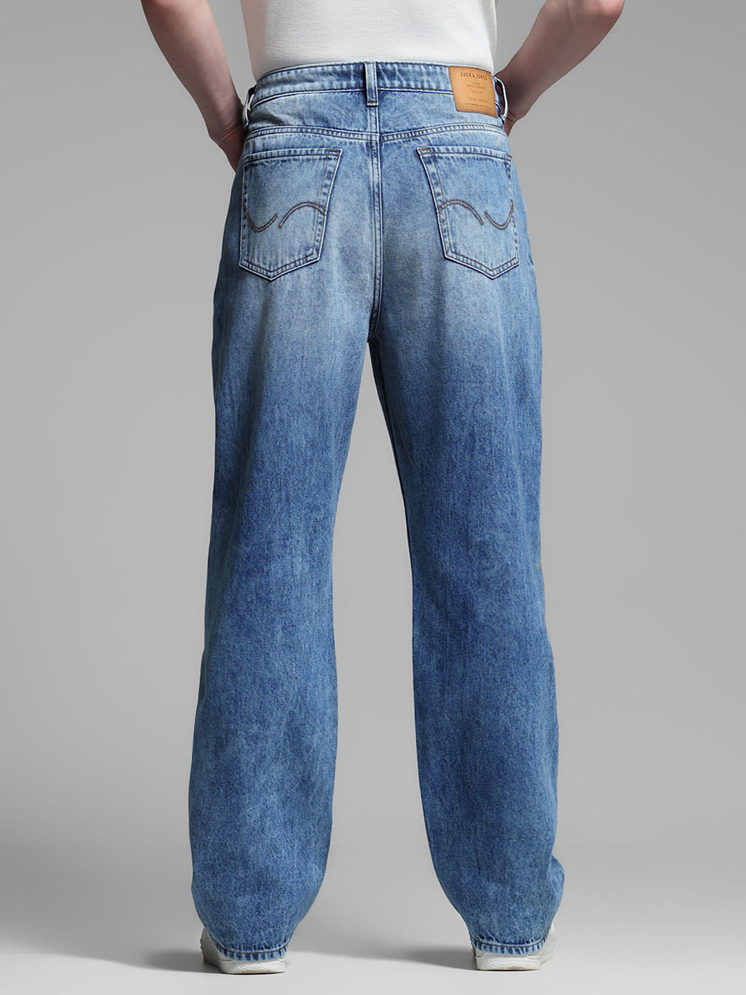 Blue High Rise Dario Loose Fit Jeans