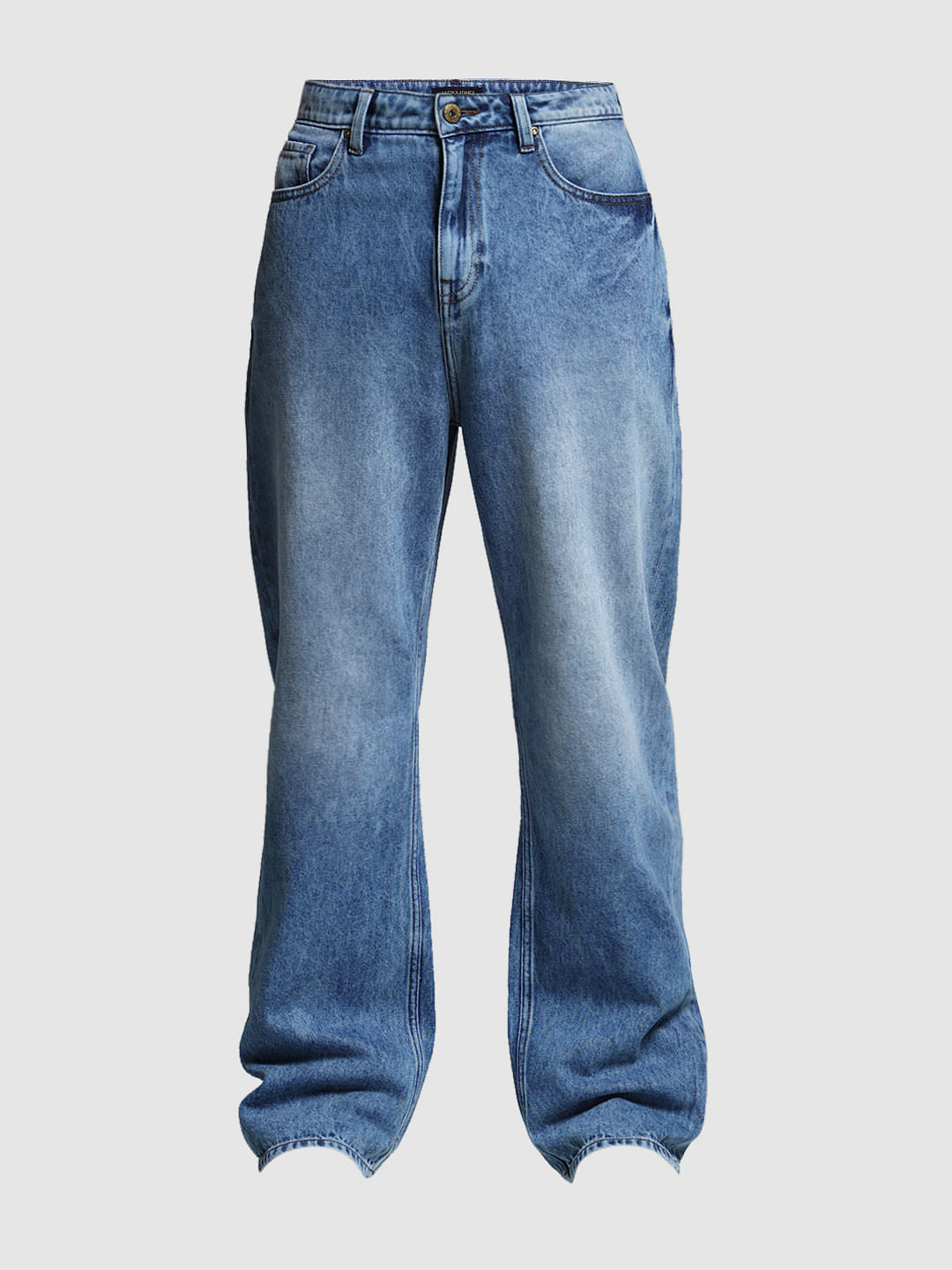 Blue High Rise Dario Loose Fit Jeans