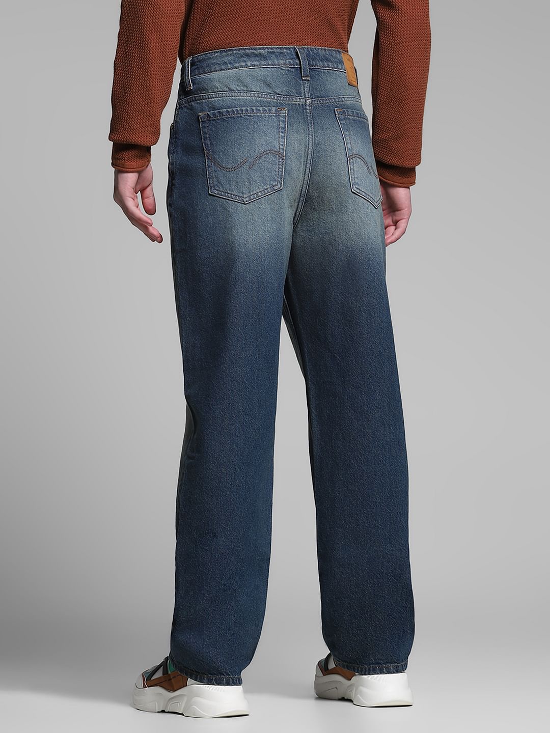 Blue High Rise Dario Loose Fit Jeans