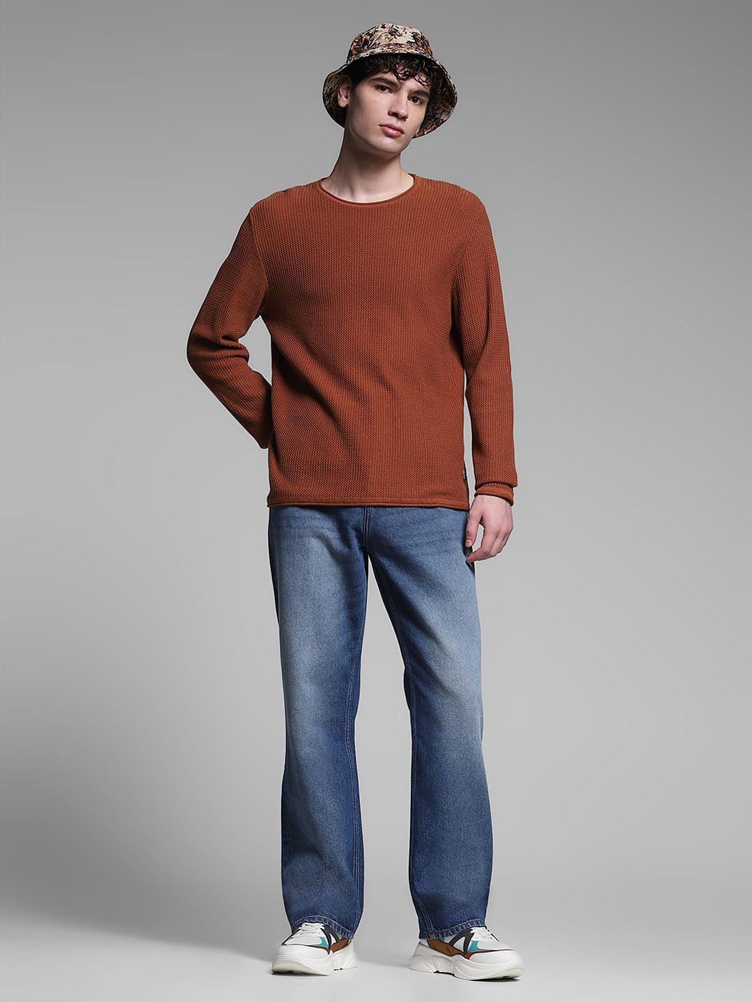 Blue High Rise Dario Loose Fit Jeans