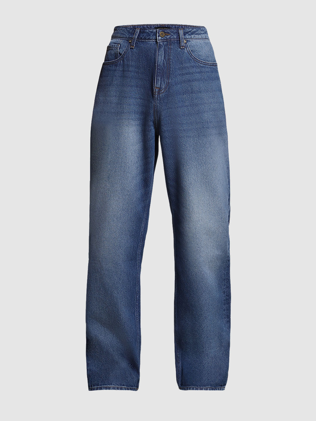 Blue High Rise Dario Loose Fit Jeans