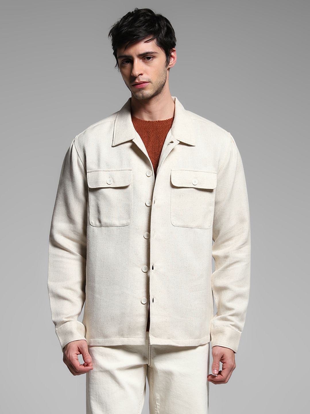 Light Brown Cotton Shirt