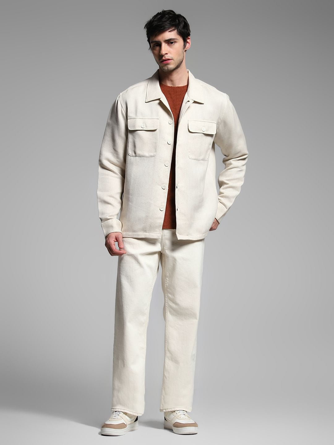 Light Brown Cotton Shirt