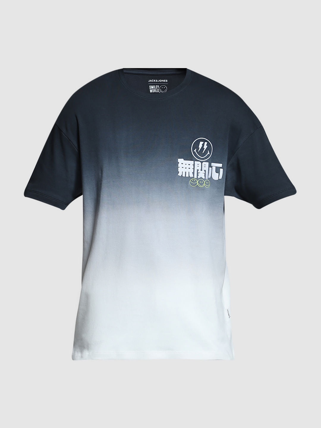 SmileyWorld   Black Ombre Boxy Fit T-shirt