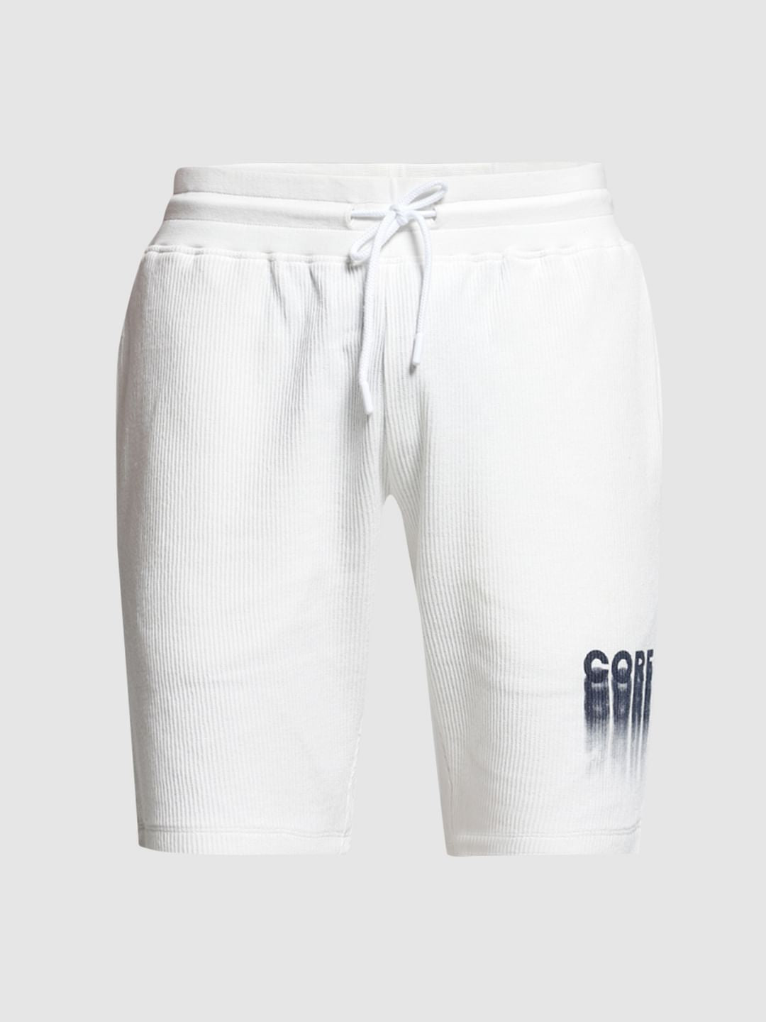 White Printed Co-ord Set Shorts