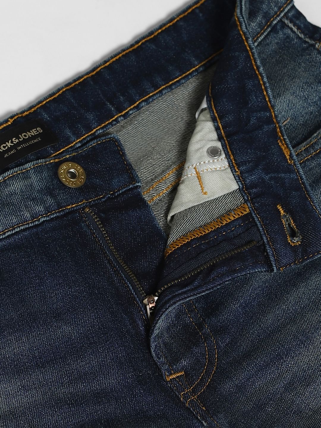 Mildly Distressed Clark Regular Fit Jeans