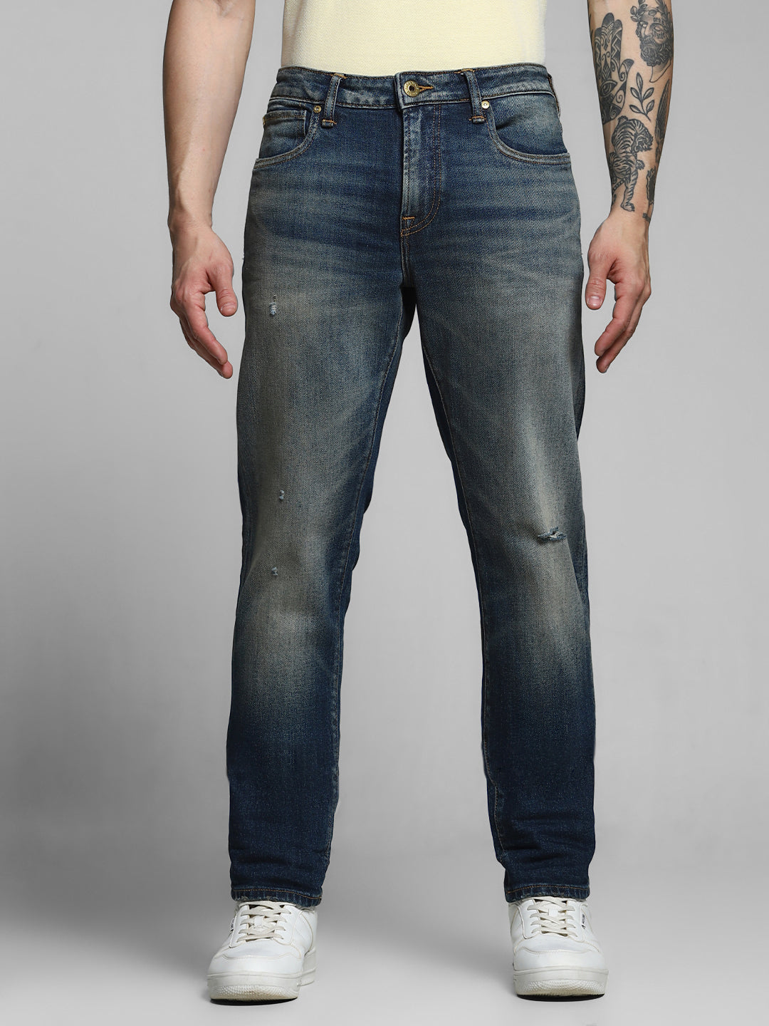 Mildly Distressed Glenn Slim Fit Jeans
