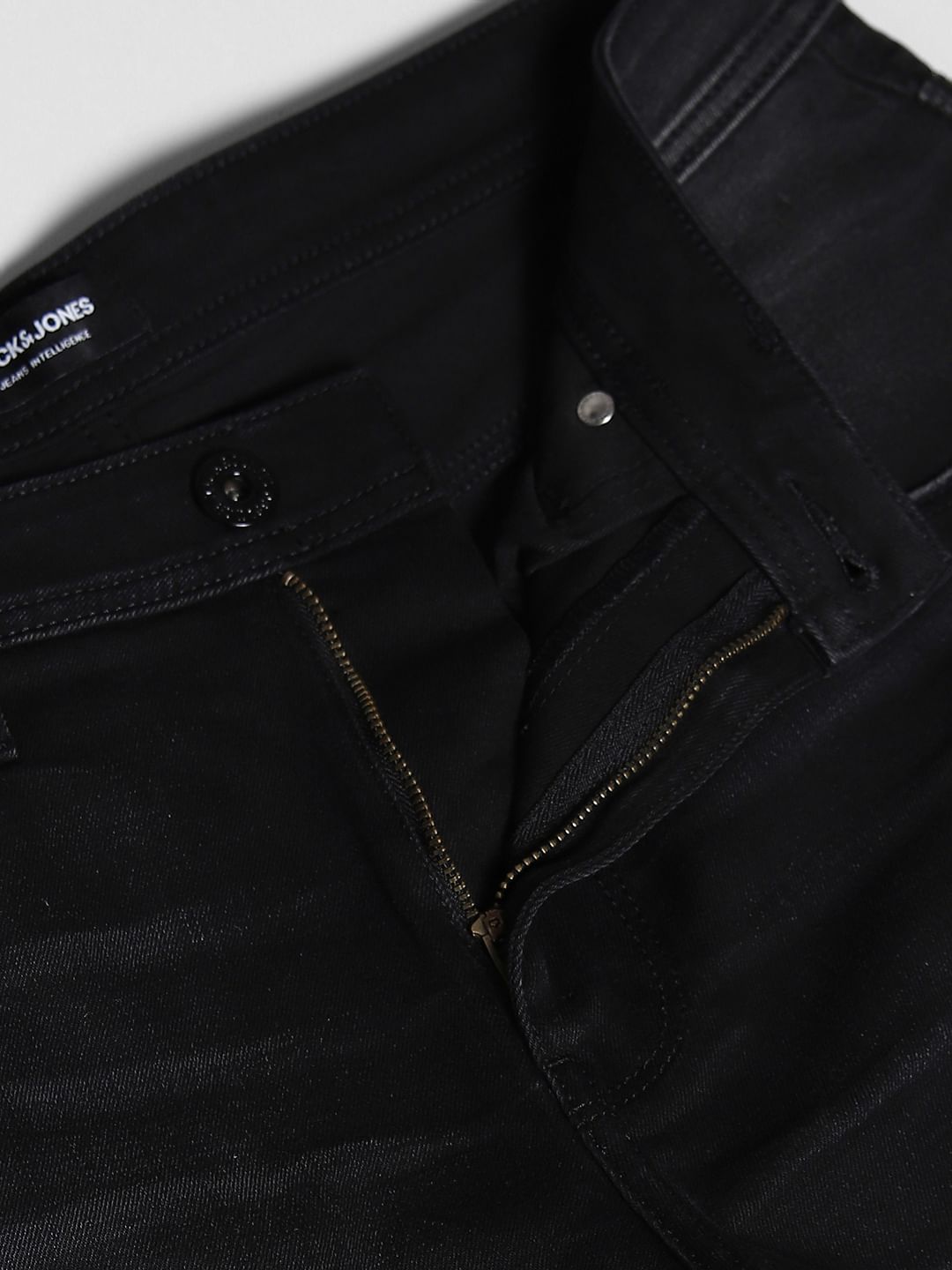 Black Distressed Cliff Bootcut Jeans