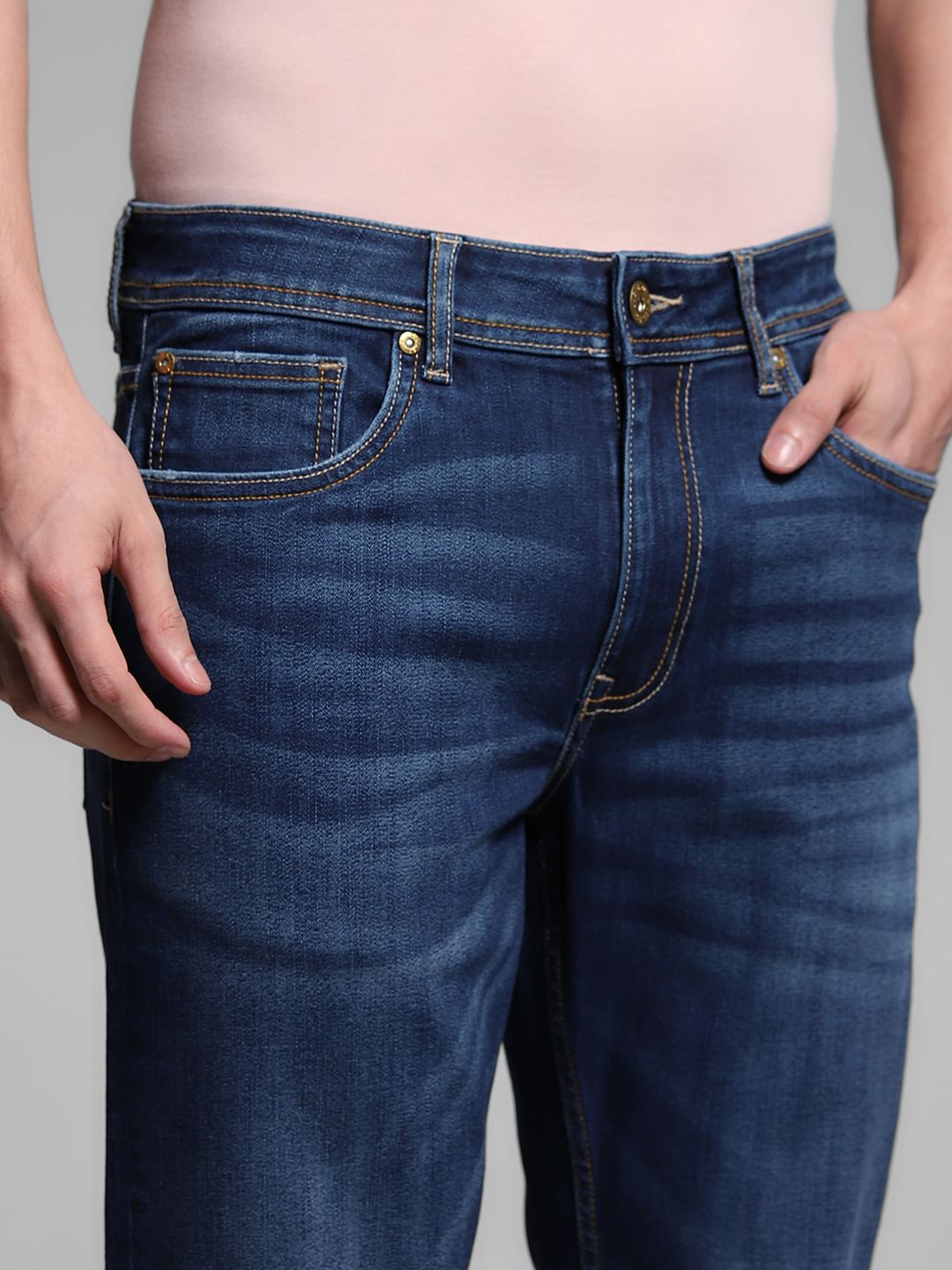Dark Blue Low Rise Ben Skinny Jeans