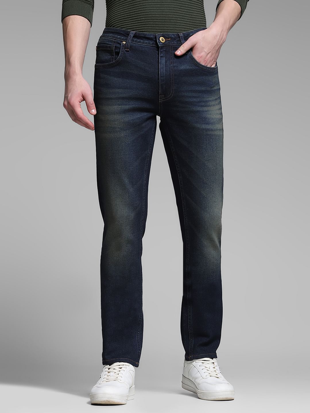 Dark Blue Low Rise Ben Skinny Jeans - 28/30