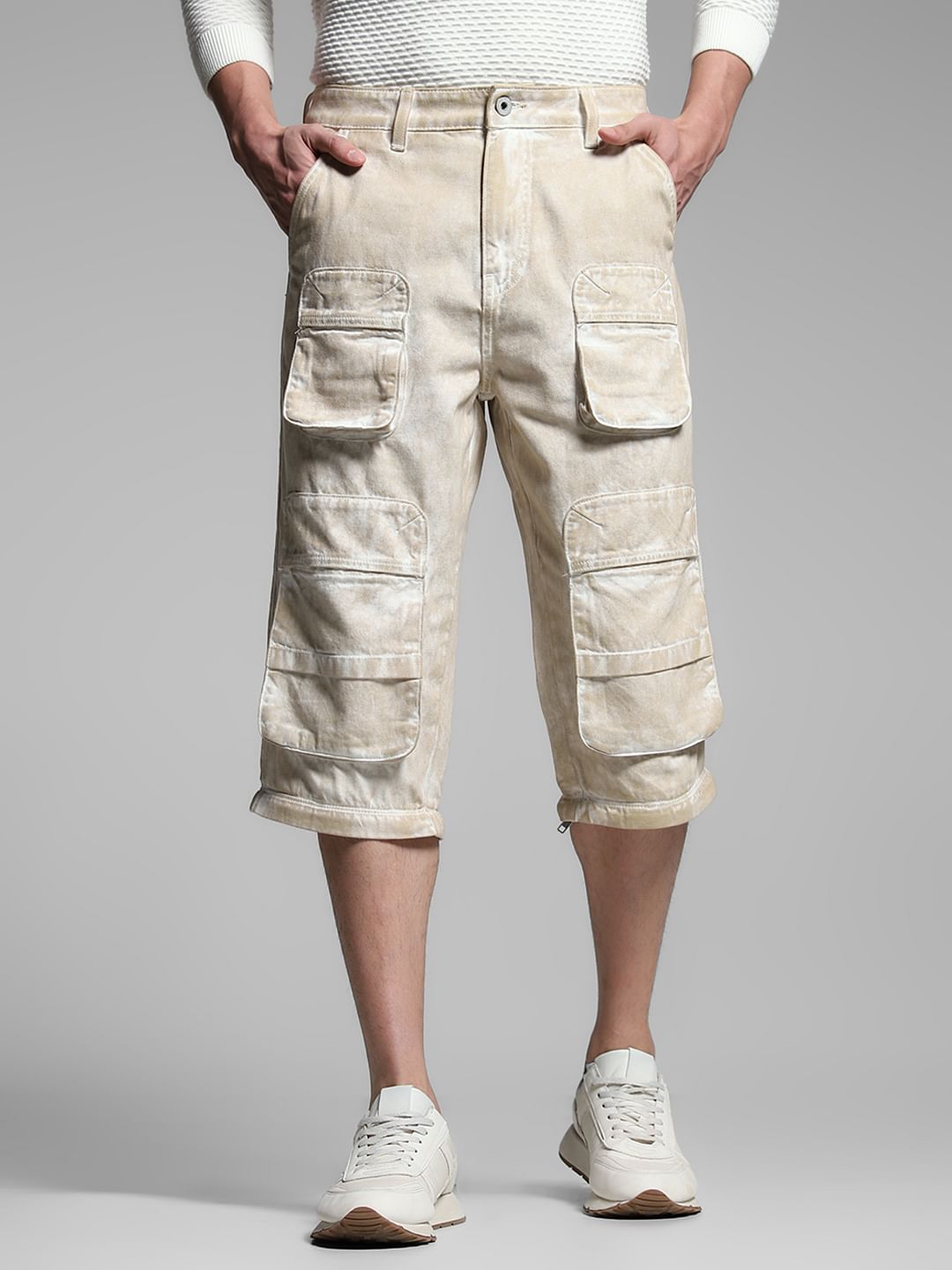 Ecru Multi-Style Dario Loose Fit Jeans