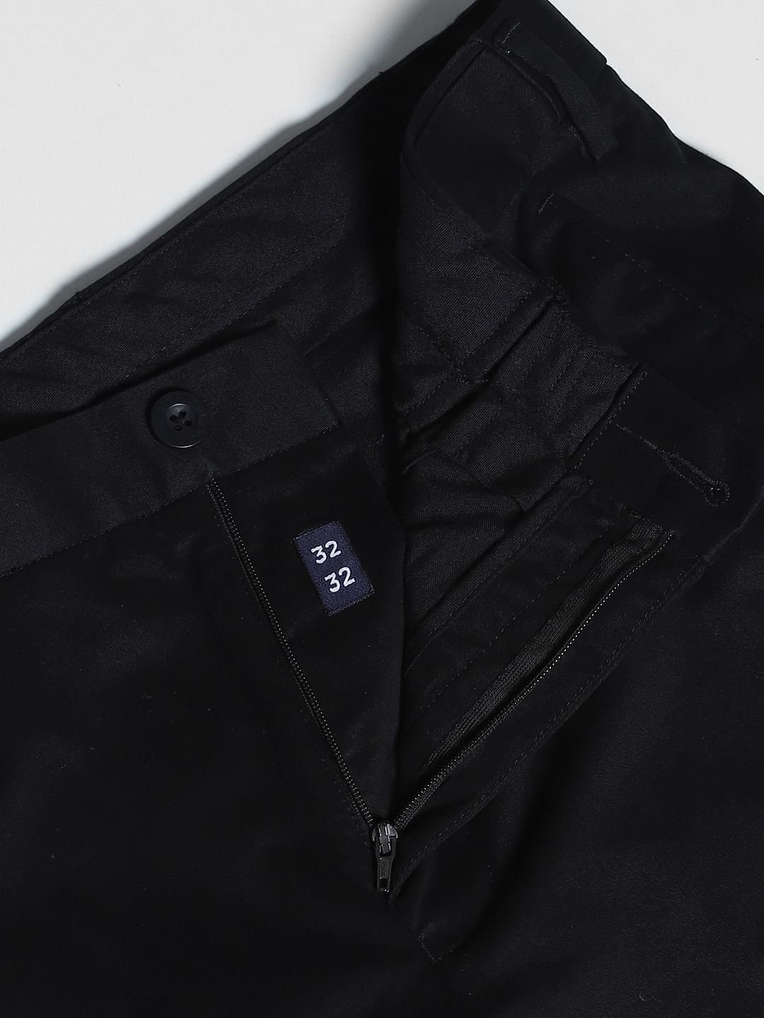 Black Mid Rise Flex Pants