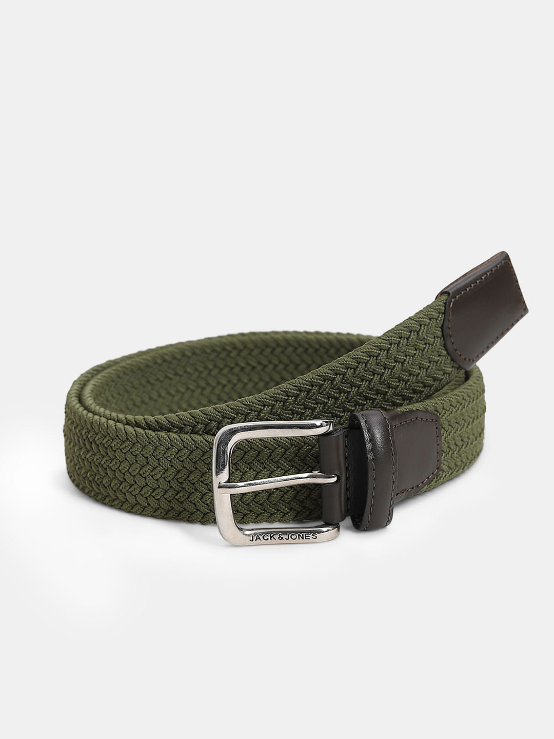 Dark Green Braided Belt