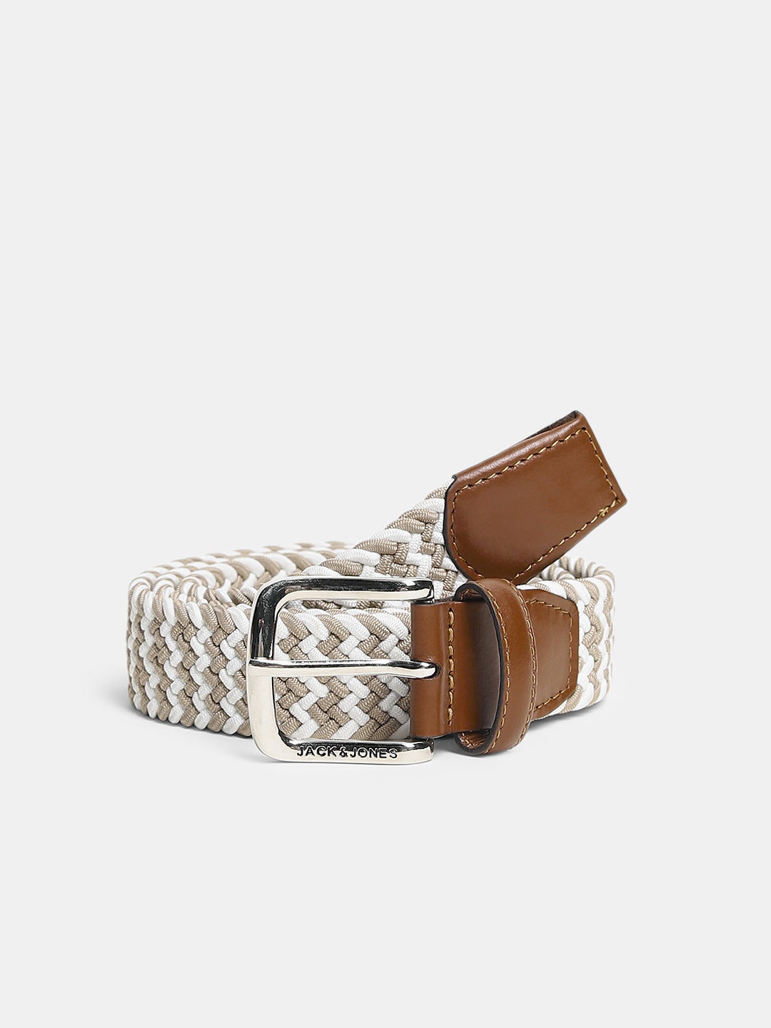 Braided Belt - Beige - 85 cm