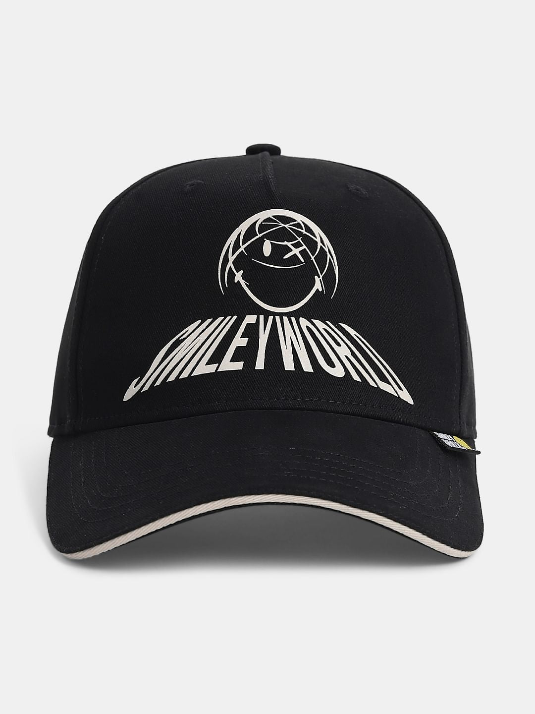 SMILEY Black Baseball Cap - Free Size