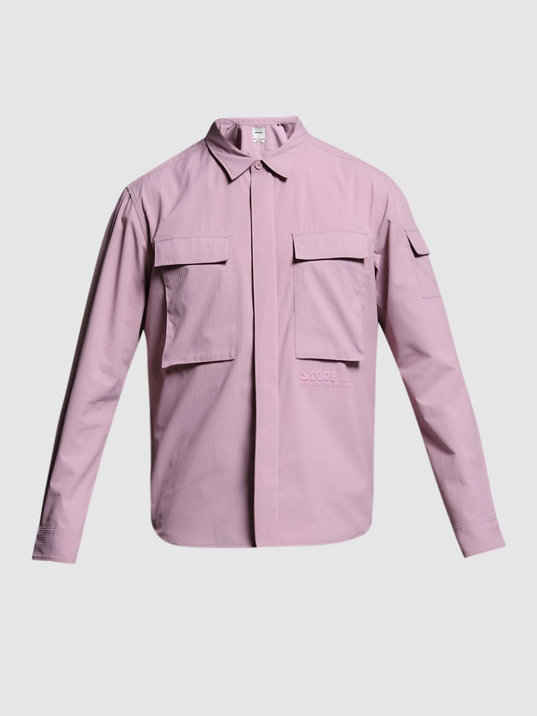Lilac Oversized Full Sleeves Shirt