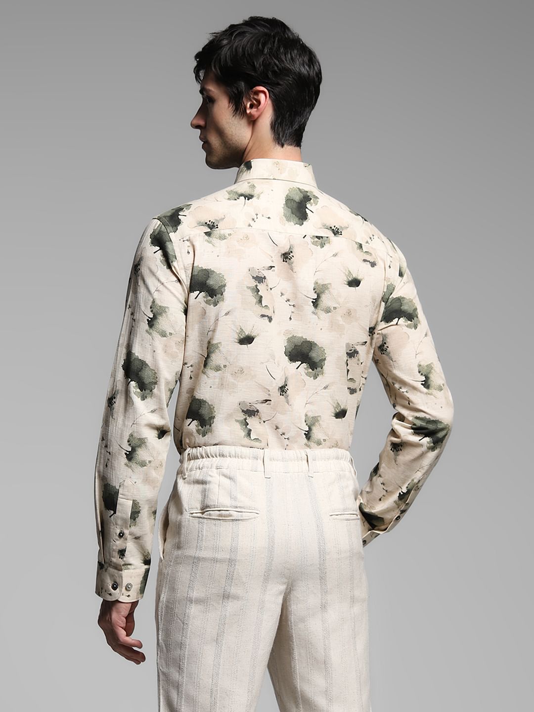 Green Floral Print Shirt