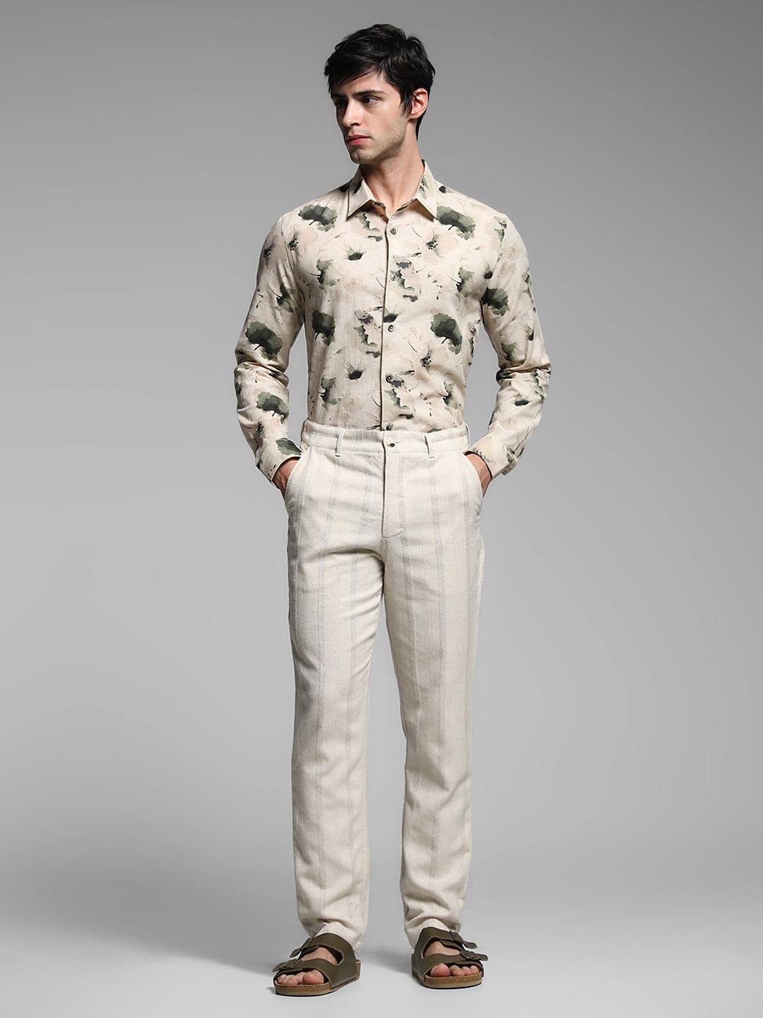 Green Floral Print Shirt