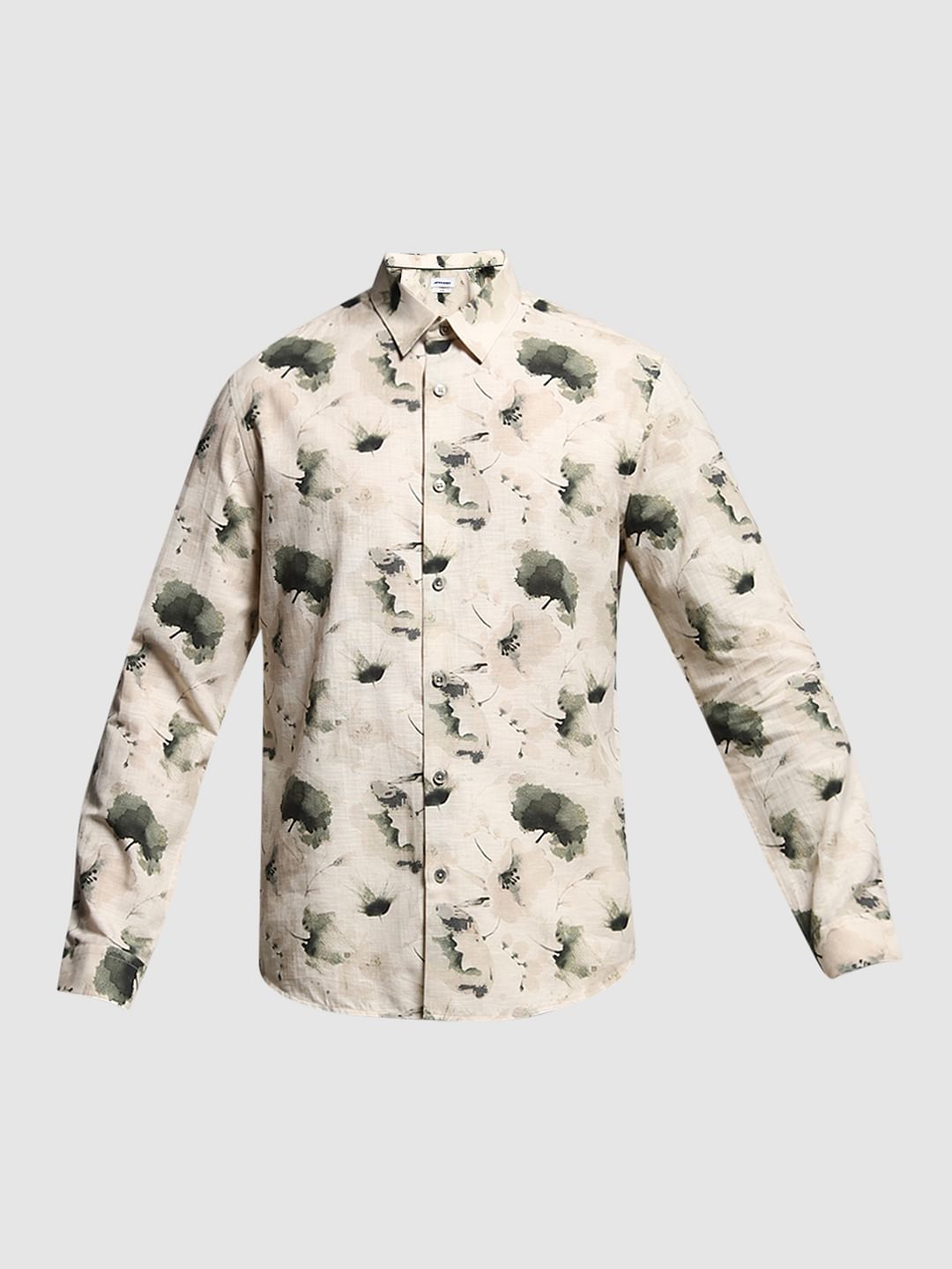Green Floral Print Shirt