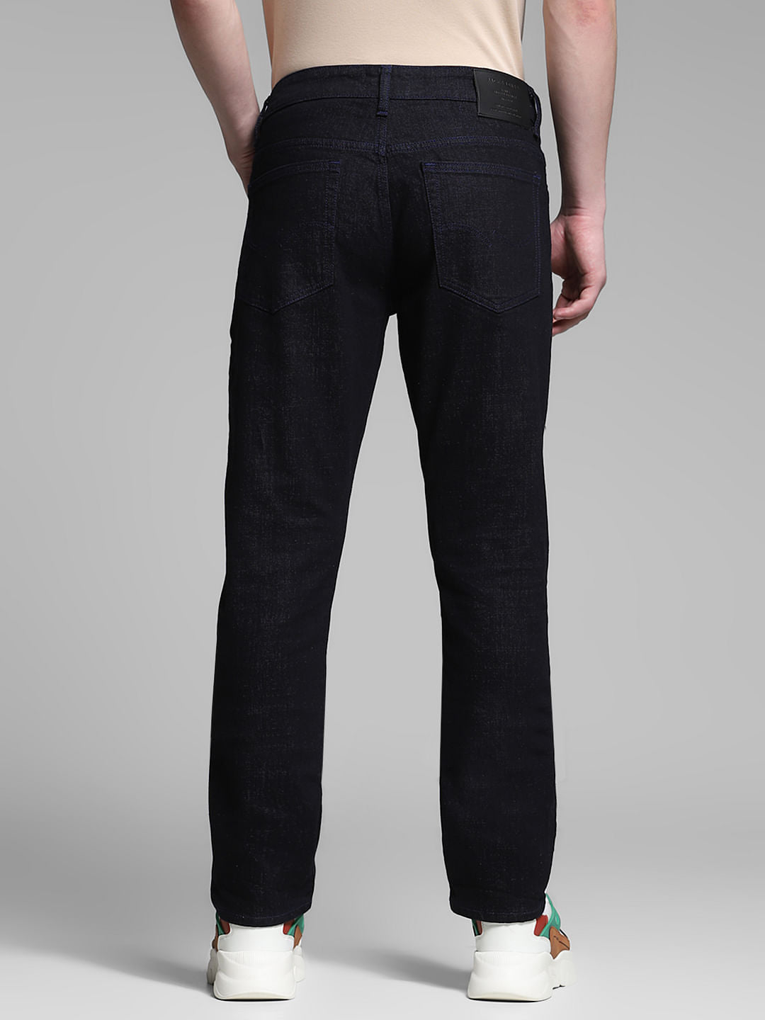 Black Low Rise Glenn Slim Fit Jeans