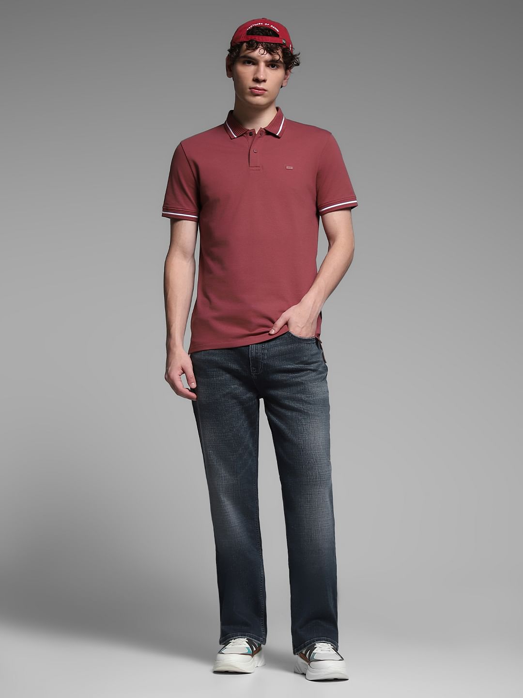 Dark Grey High Rise Cliff Bootcut Jeans