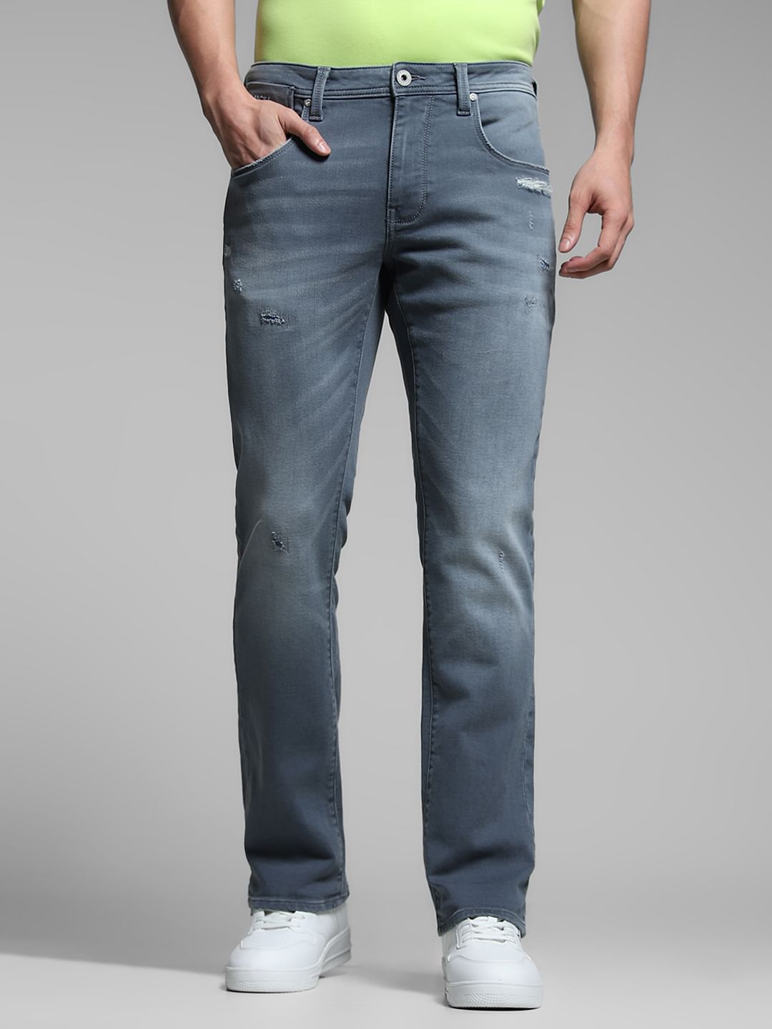 Blue Washed Clark Regular Fit Jeans