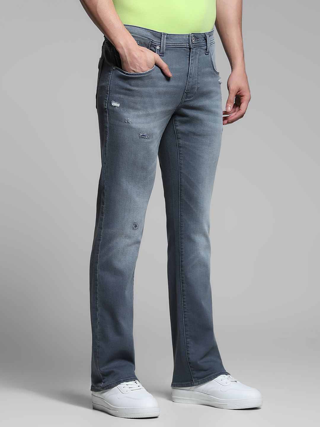 Blue Washed Clark Regular Fit Jeans