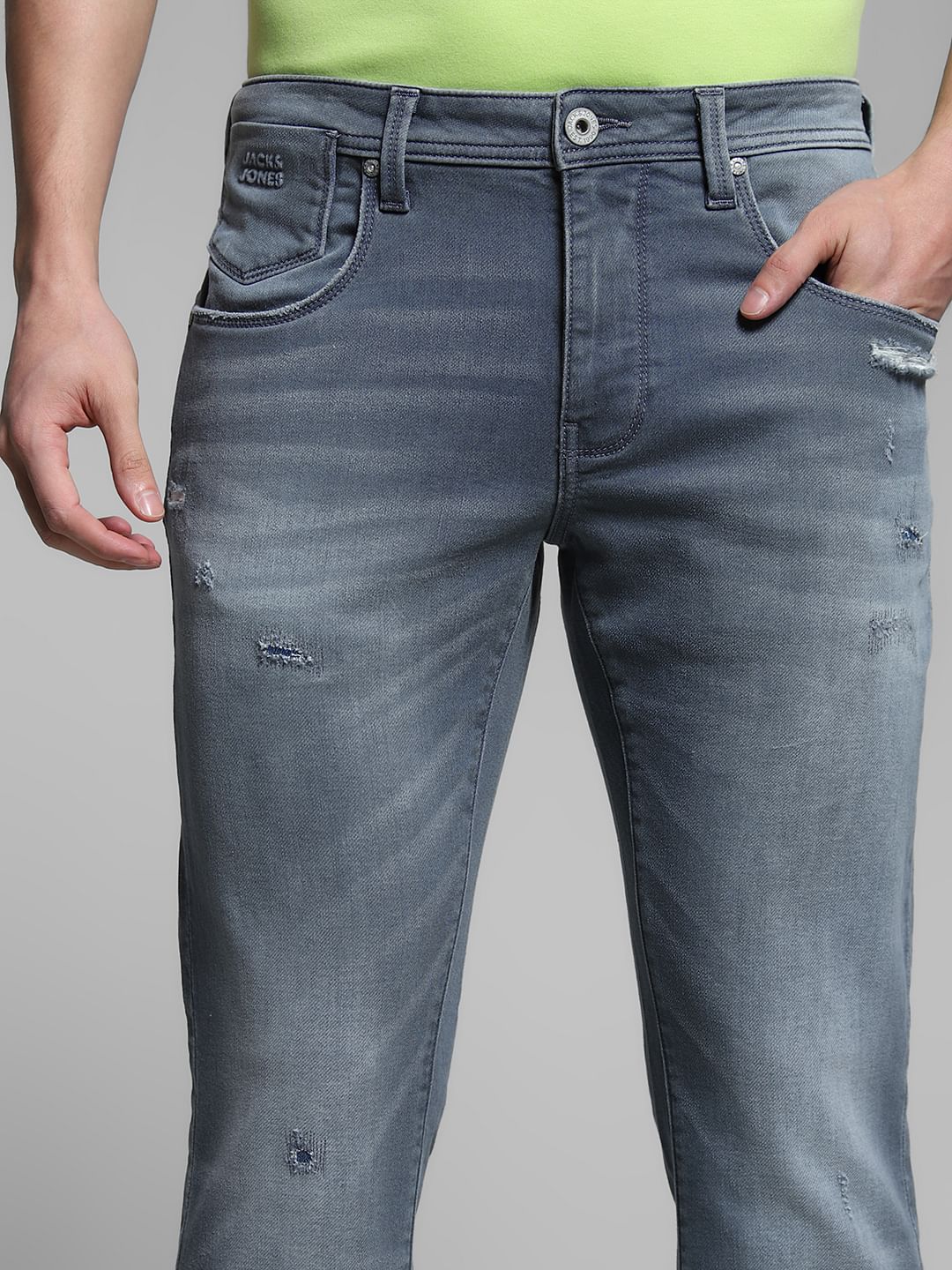 Blue Washed Clark Regular Fit Jeans