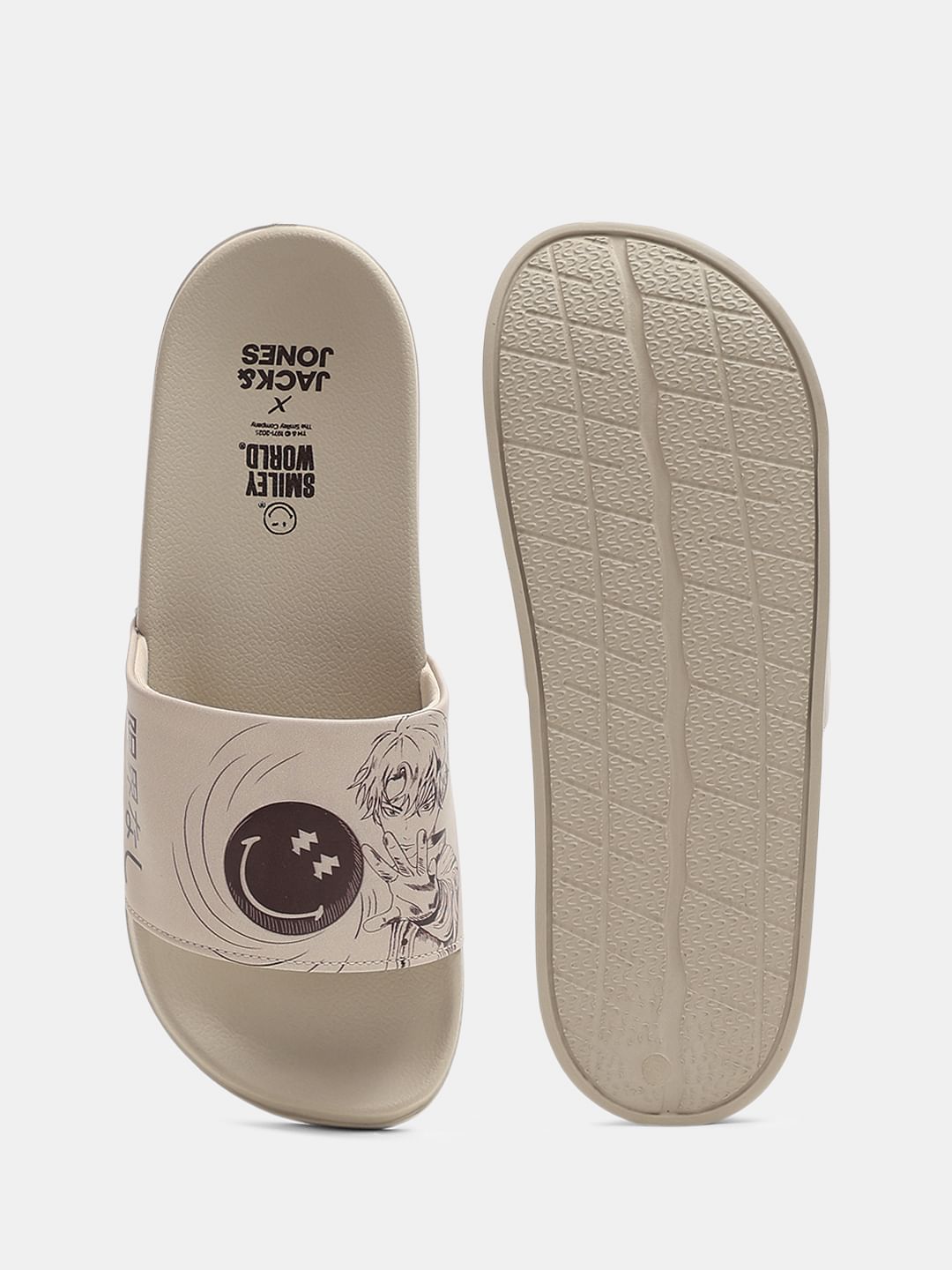 SMILEY Beige Pool Sliders