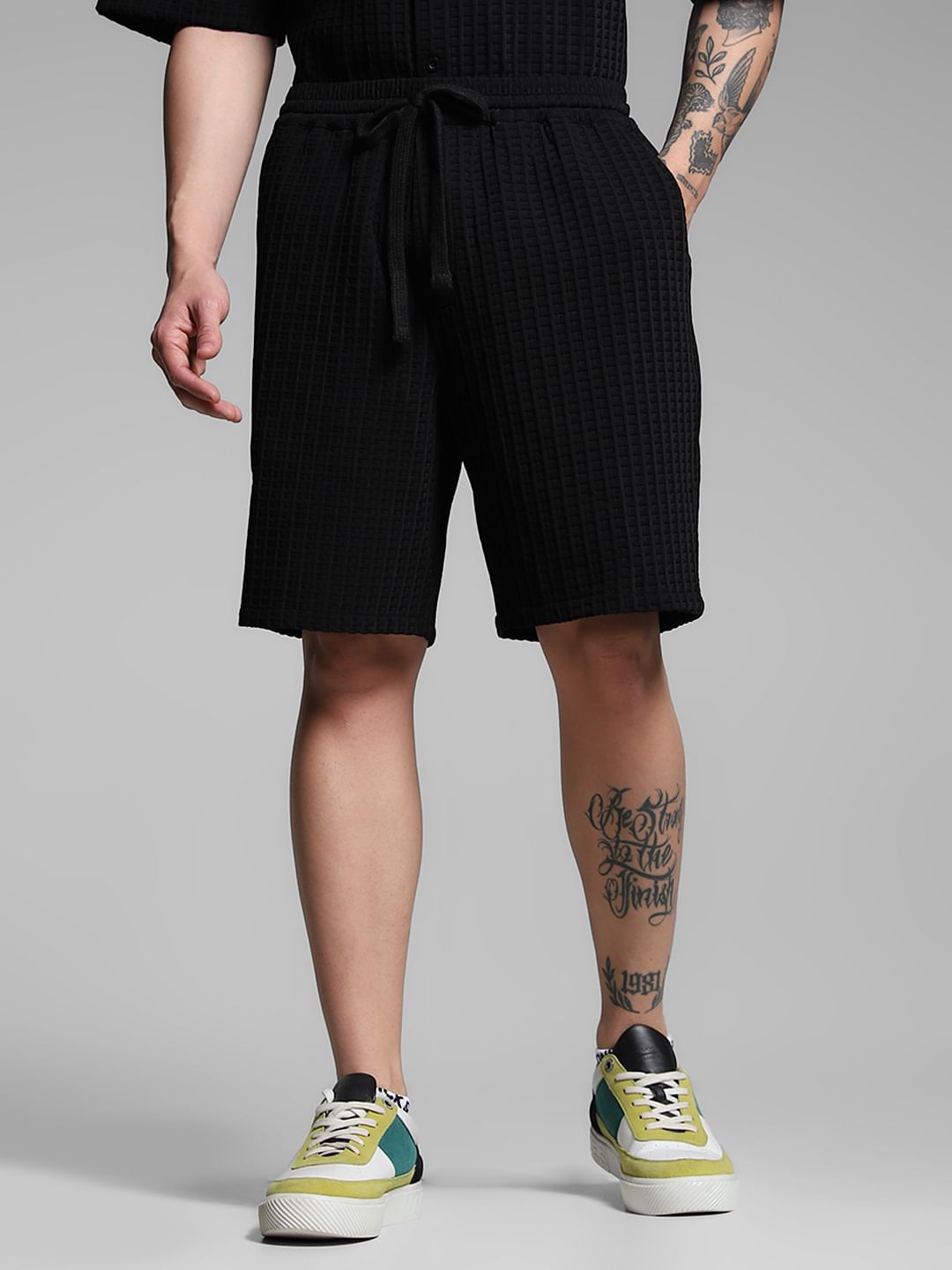 Black Co-ord Set Shorts - S