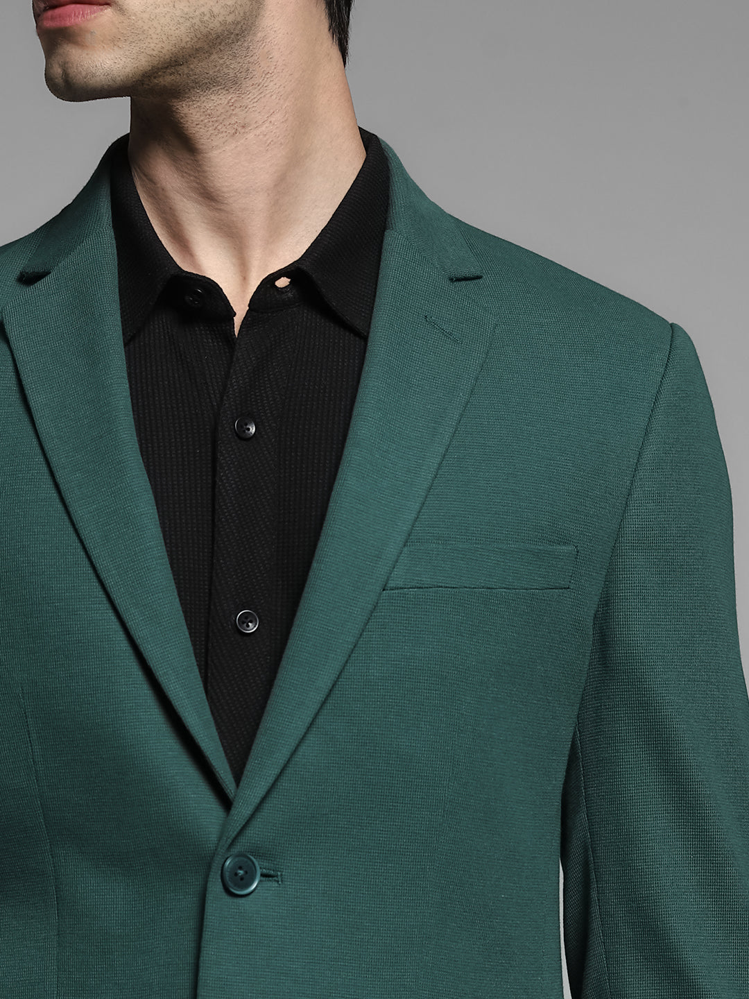 Turquoise Tailored Slim Fit Blazer