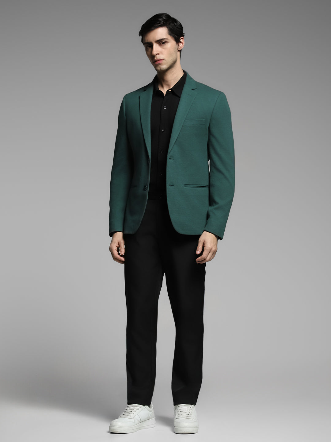 Turquoise Tailored Slim Fit Blazer