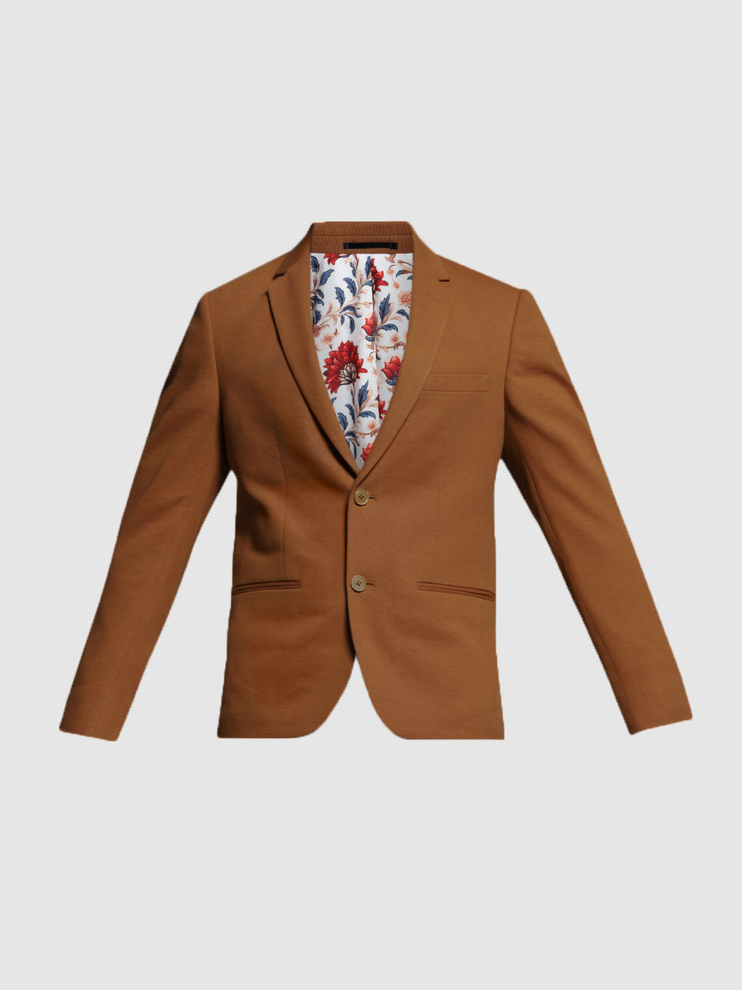 Dark Brown Tailored Slim Fit Blazer