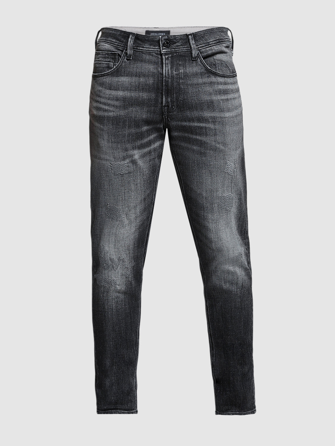 Men's Charcoal Slim Fit Low Rise Stretch Jeans