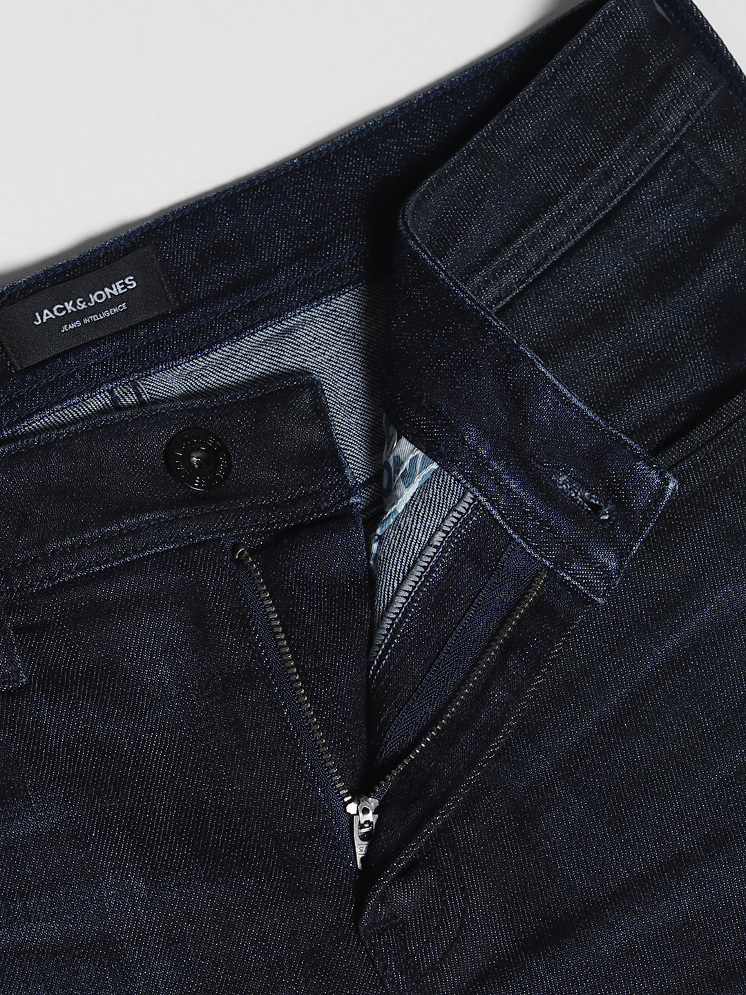 JACK&JONES Dark Blue Low Rise Glenn Slim Fit Jeans