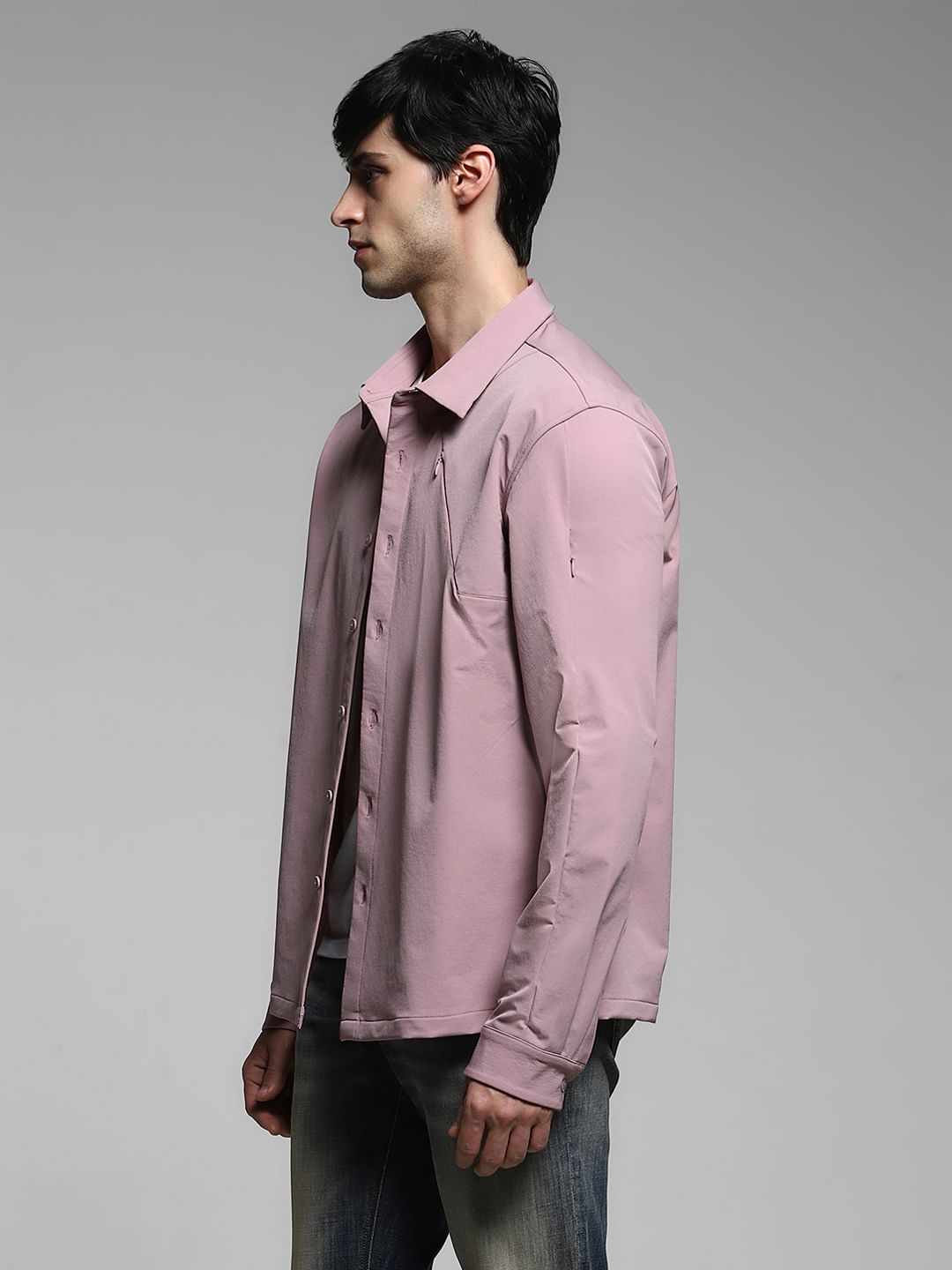 Lilac Full Sleeves Overshirt