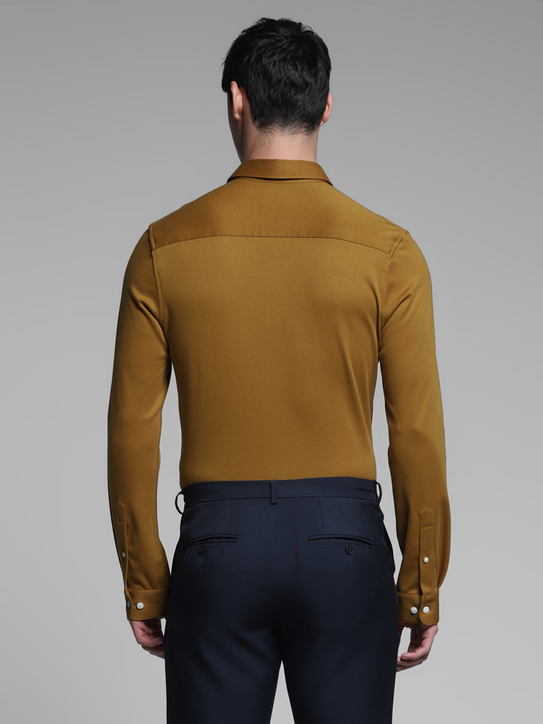 Brown Cotton Knit Shirt