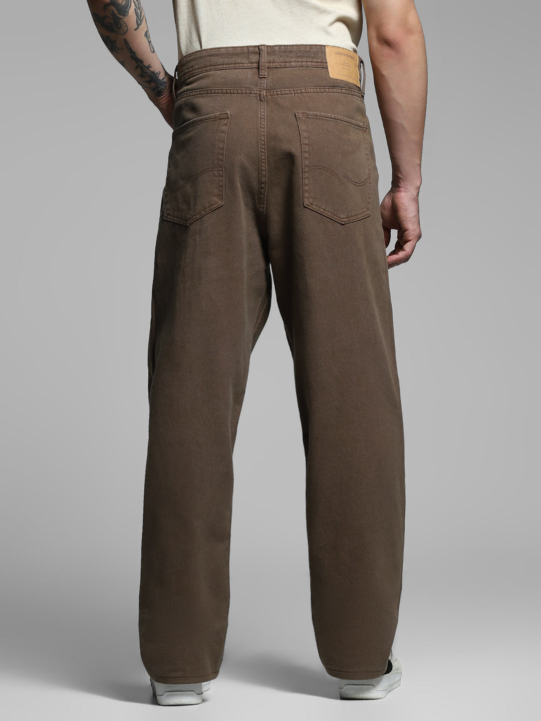 Dark Brown Mid Rise Pants